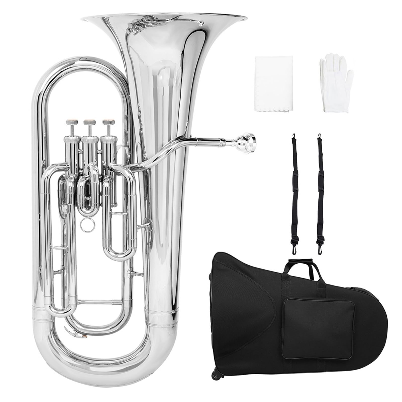 Eufonium Mosiądzu Profesjonalne Instrumenty Muzyczne Z Mosiądzu Trzema Zaworami Euphonium Bb Wygodne W Dotyku