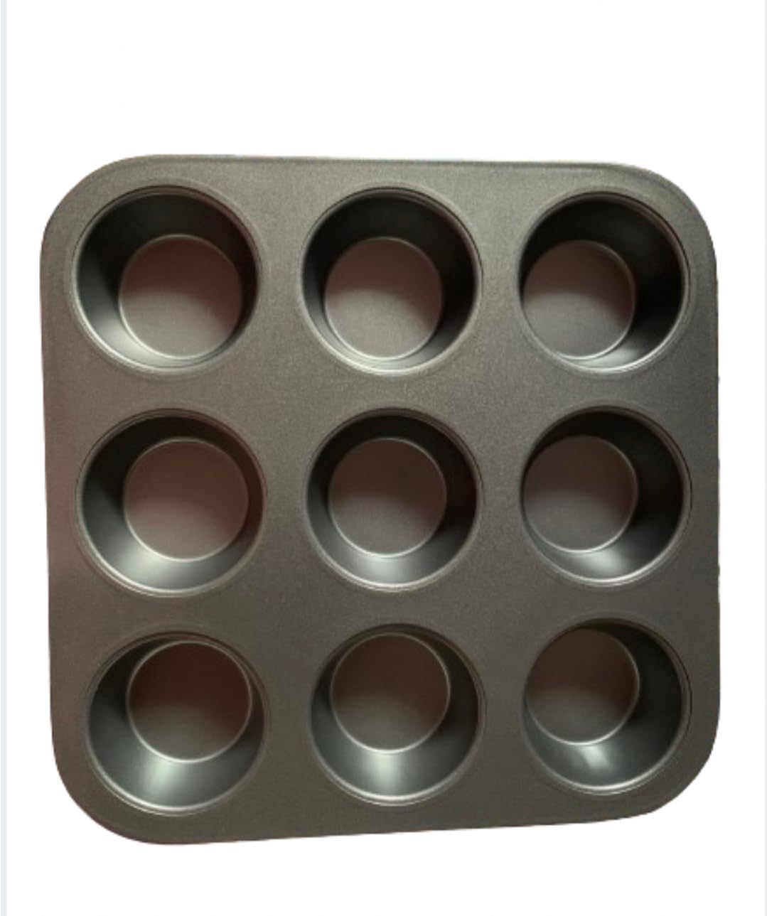 9-Cup Slots Muffin and Cupcakes Mould Carbon Steel Baking Tray 9-Cavity Brownies and Cupcakes Baking Tray-image-12