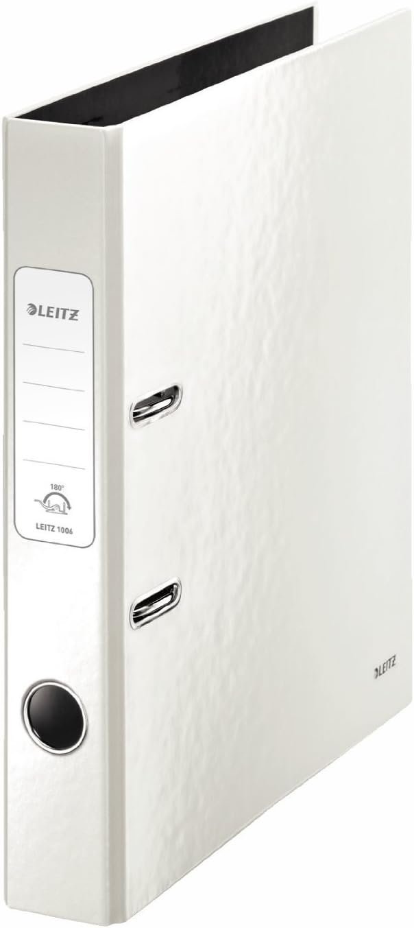 LEITZ Wow Folder 180 Degrees DIN A4 50 mm Pearl White