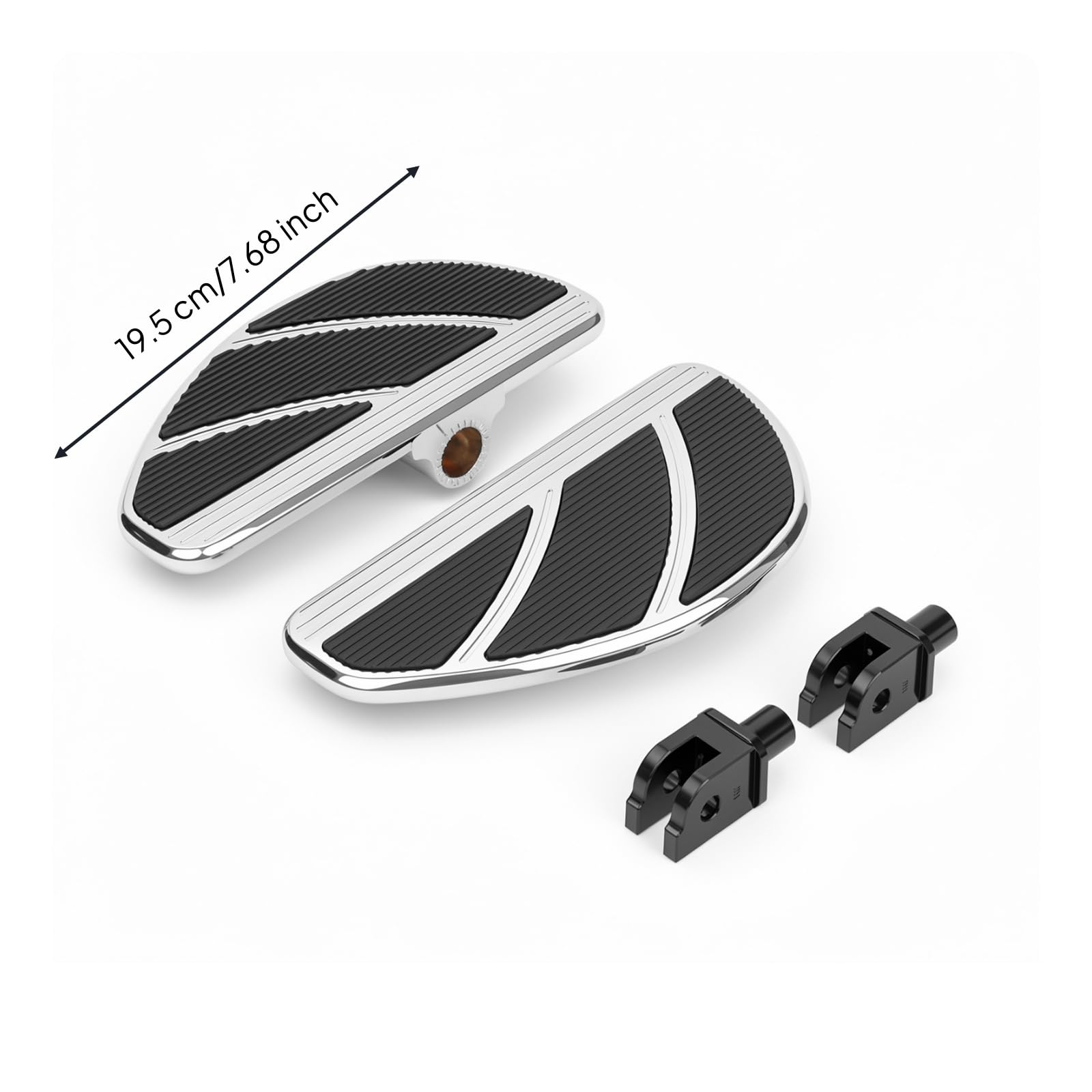 Marchepieds upports Montage, Argent Chromé