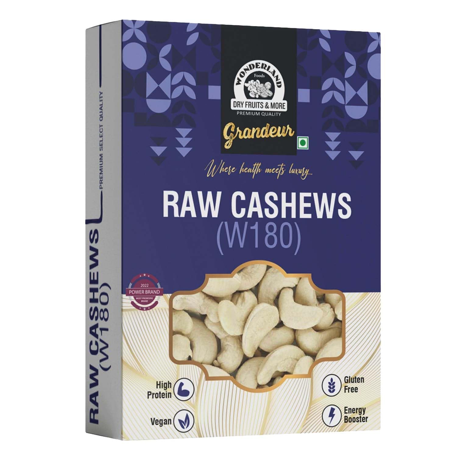 WONDERLAND FOODS (DEVICE) Grandeur Premium Whole Cashews(Kaju)W180-Grade 500G Box|Whole Crunchy Cashew|Premium Jumbo Kaju Nuts|Nutritious&Delicious (B0CB7V93XX) Amazon Price History, Amazon Price Tracker