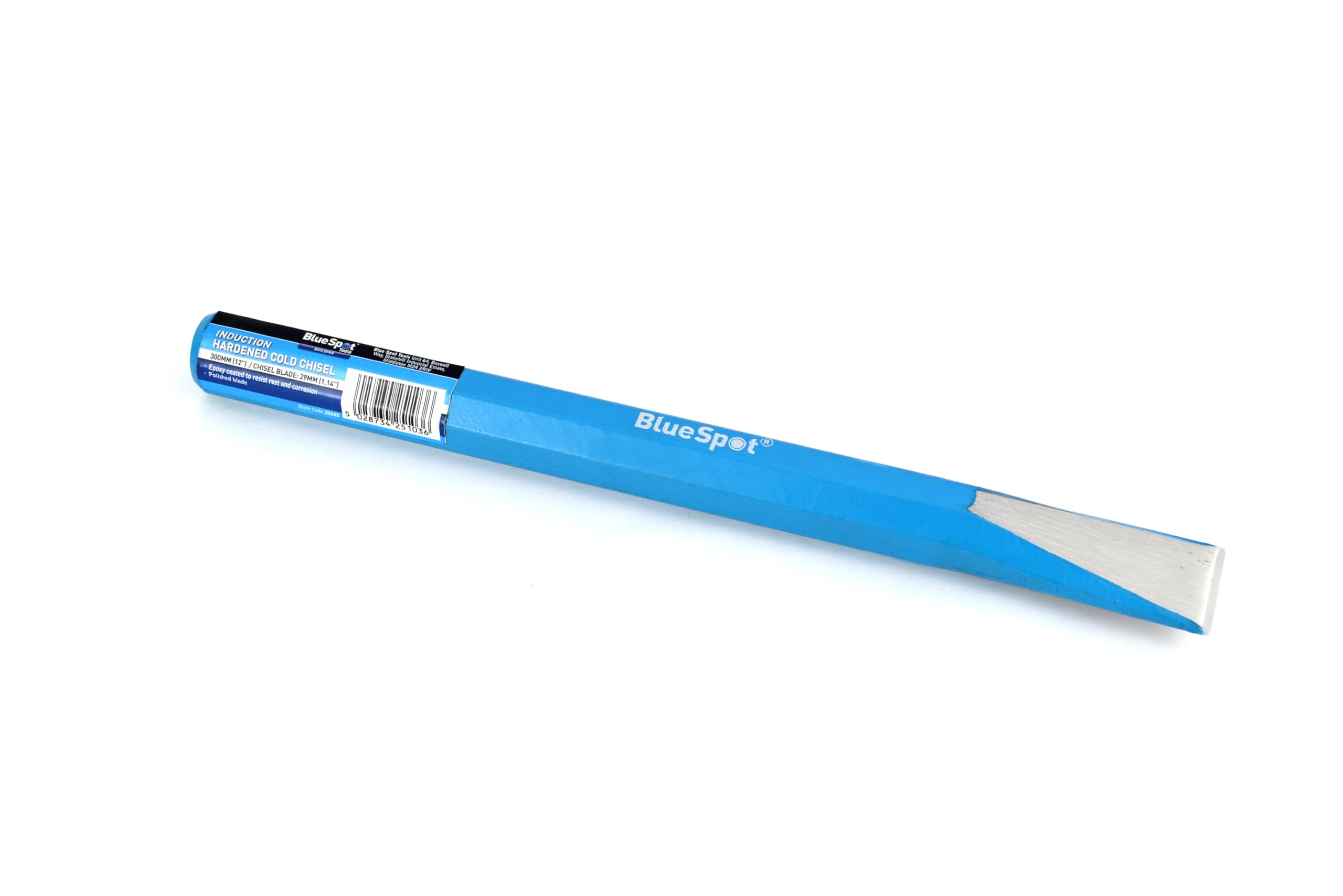 Burin à froid 300 mm Blue Spot Tools pour rénover les murs en pierre de la maison
