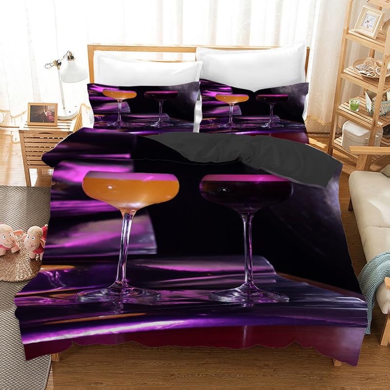 Housse de couette 220x240 pourpre pour réinventer la décoration de votre chambre adulte