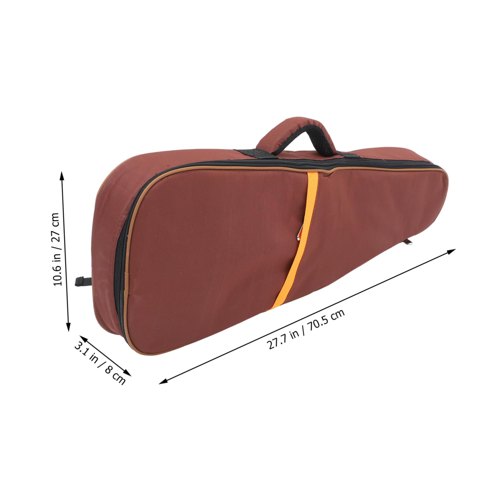 ibasenice Housse pour Ukulélé Marron en Tissu Oxford Mousse Épaisse, Compartiments Multiples et Poches pour Organisation Lors des Répétitions Concerts