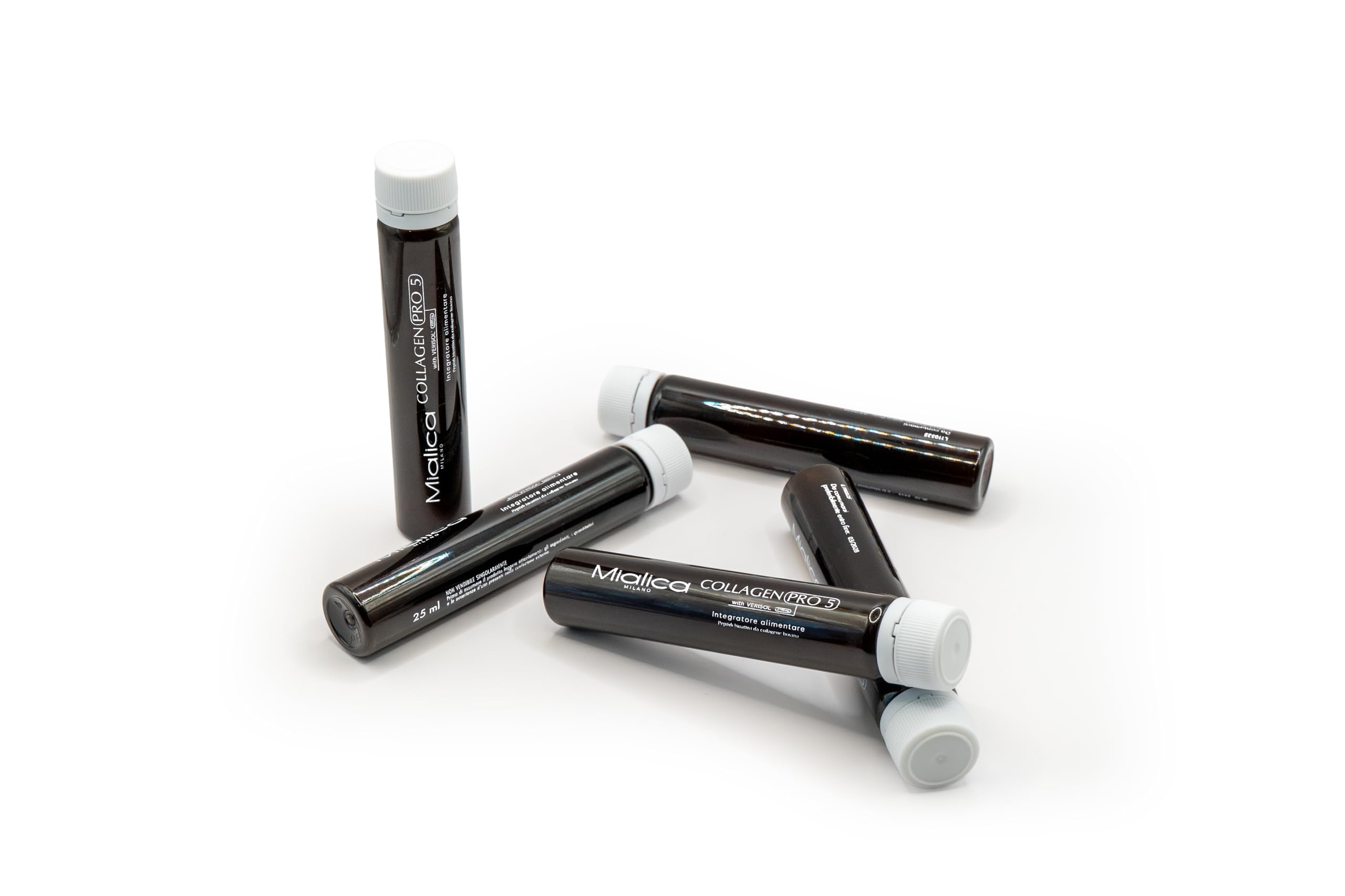 Collagen PRO 5 – Integratore di Collagene Verisol con Vitamina C e 5 Attivi, Supporto per Pelle, Articolazioni e Capelli – Formula Completa Anti-Age - 15 fialoidi