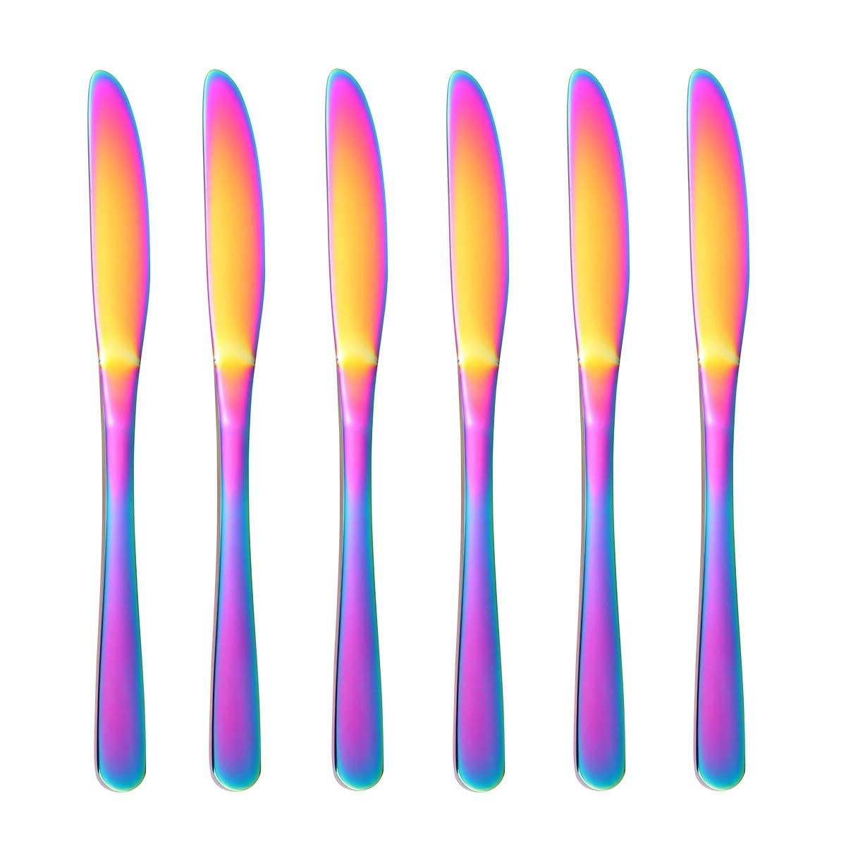SHREE TECHNESH Rainbow Butter Knife Set of 6 4