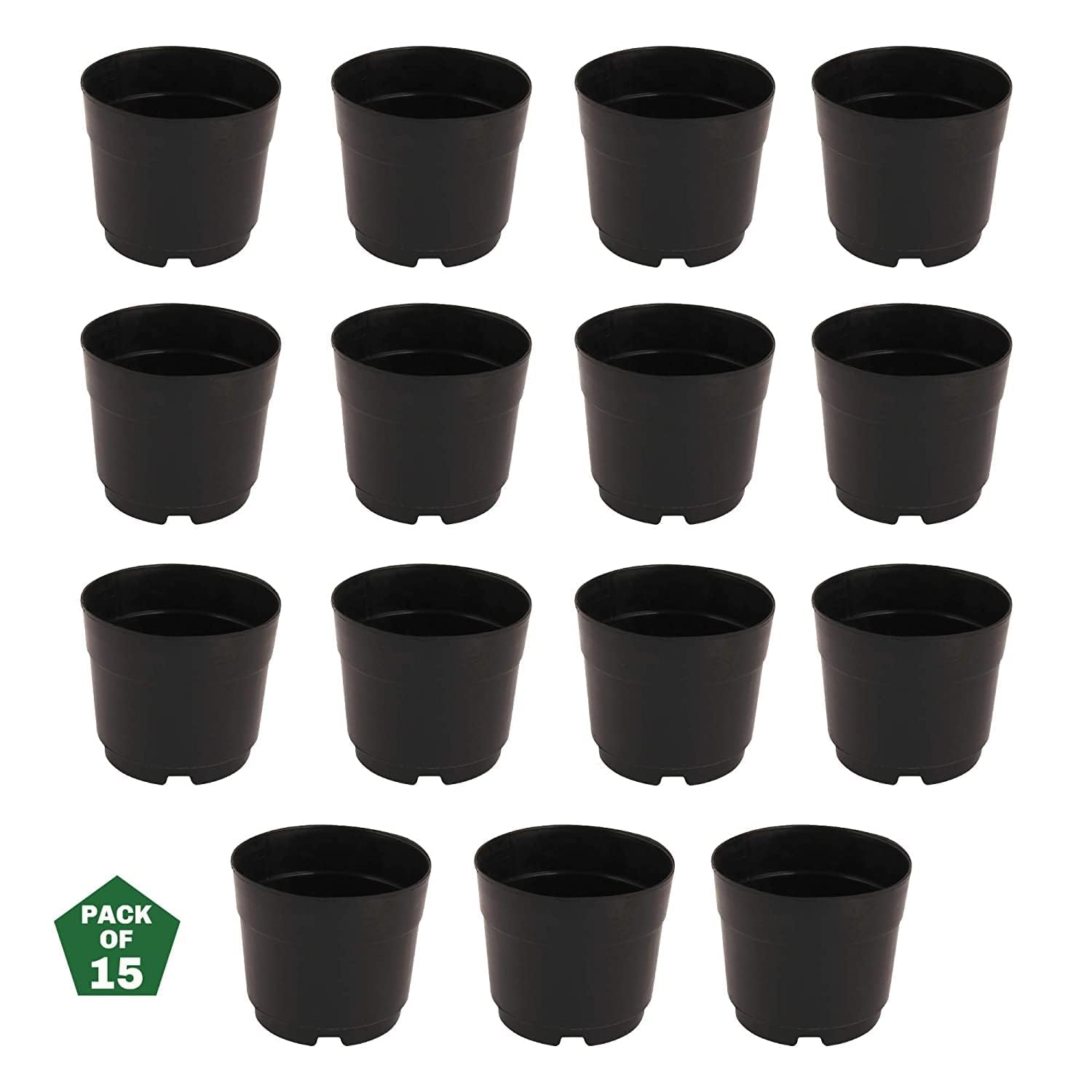 Varshney Gardening Black Nursery Small Plant Pot (4 Inch, 15Pcs) with Draiange Hole, Heavy Duty Flower Pots, Outdoor Garden Decor Plant Container Set (B0C8SKBPHW) Amazon Price History, Amazon Price Tracker