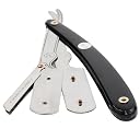 PARKER Safety Razor Men , Srb Straight Edge Disposable Blade Professional Barber Straight Edge Razor With Stainless Steel Blade Arm, 5 Parker Premium Professional Blades Included gallery image