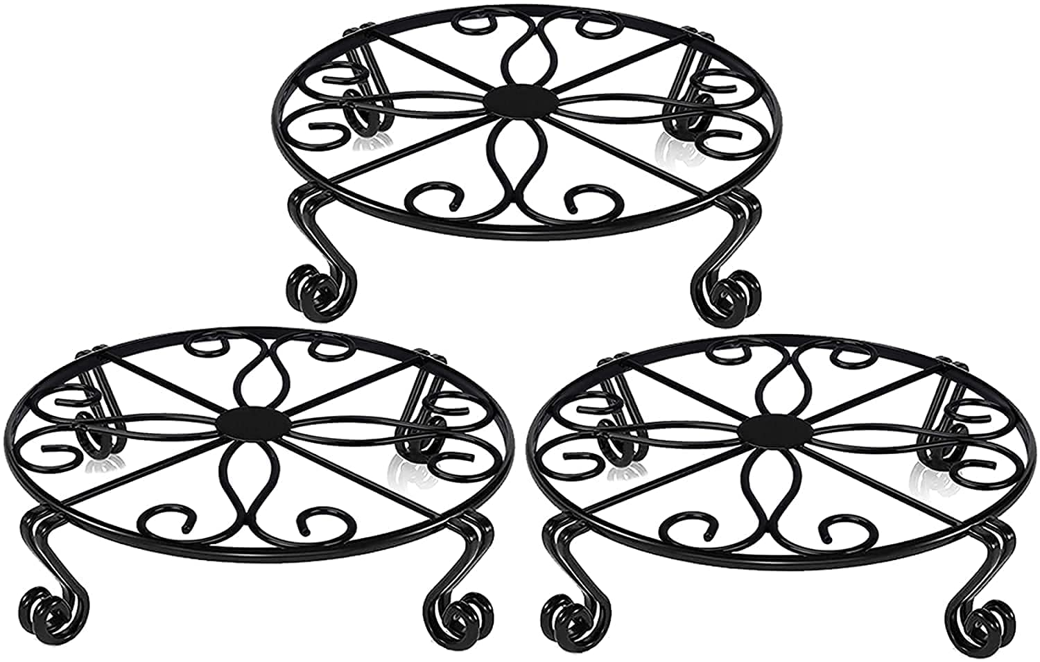 MNH ART spyder Metal Plant Stand set of 3 Outdoor Wrought Iron Plant Stand, Tall Metal Iron Plant Stand, Flower Pot Stand, Flower Pot Stand, Plant Stand (black set of 3 spyder) (B0C23K98SP) Amazon Price History, Amazon Price Tracker
