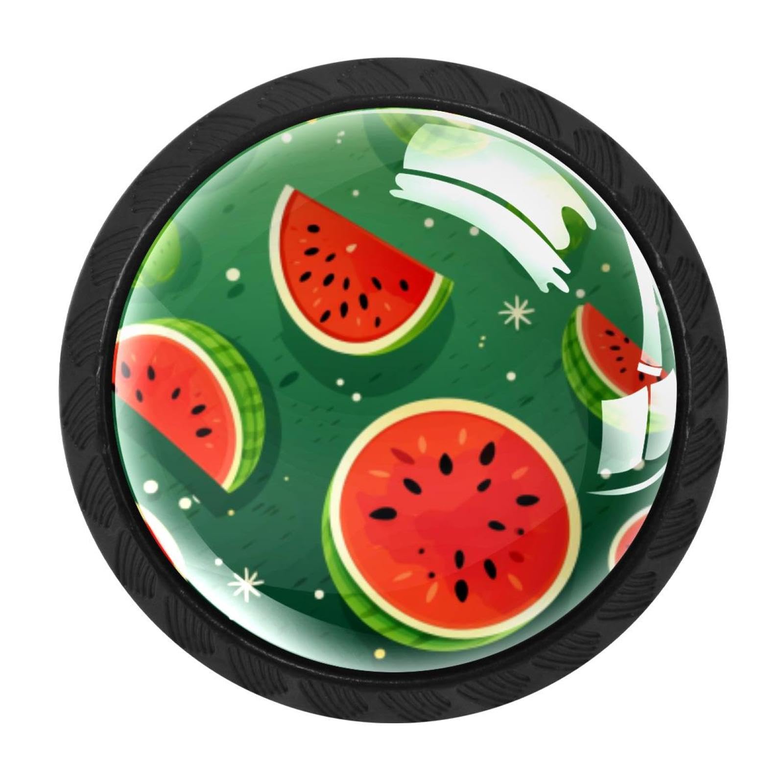 Chenzzzz Multicolored 12 4 Pieces Watermelon Drawer Knobs, 35Mm Black Cabinet Knobs, Drawer Pulls And Knobs, Dresser Drawer Knobs, Cabinet Hardware Kitchen Cabinet Knobs