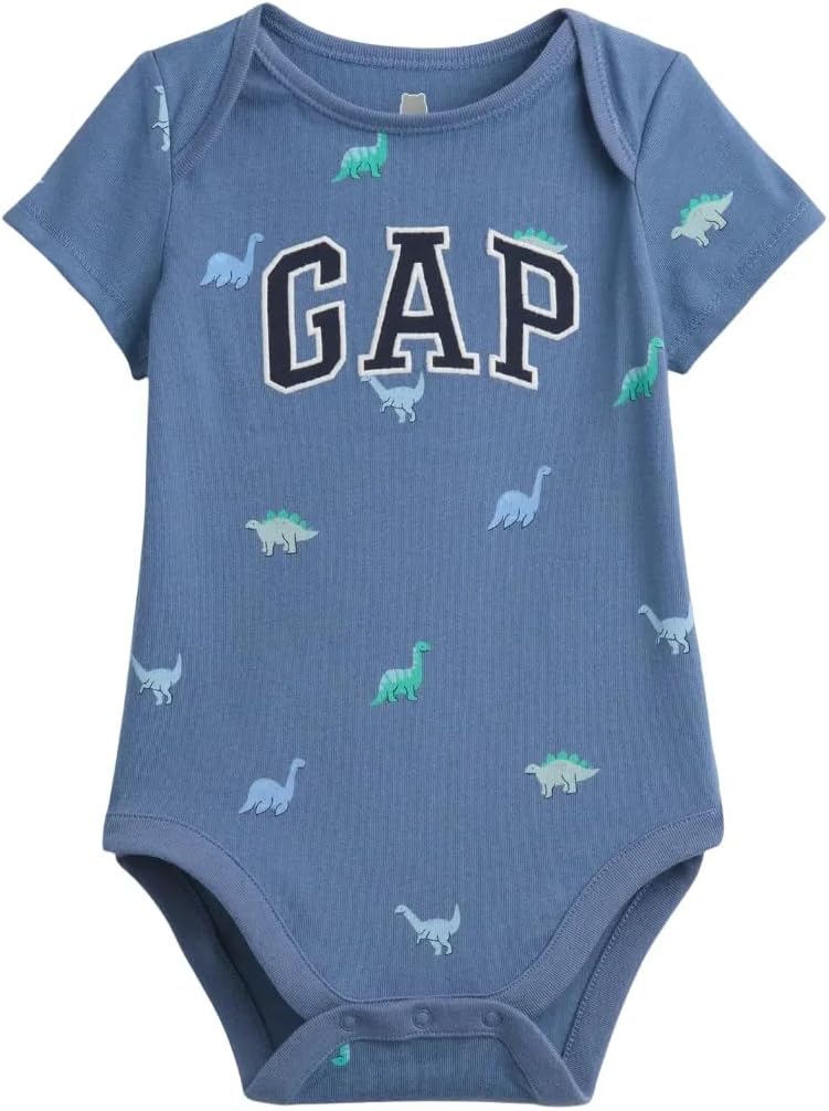 GAP baby-boys Short Sleeve Logo Bodysuit