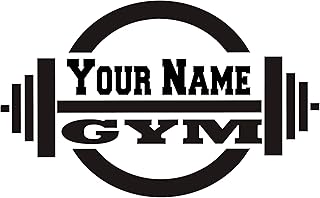 Large Personalized Custom Gym Fitness Bodybuilding Wall Decal Vinyl Sticker Gym Decor Decal