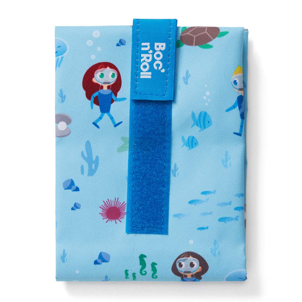 Roll'eat Ocean - Boc'n'roll Kids | Reusable Ecological Sandwich Wrap Bpa Free,