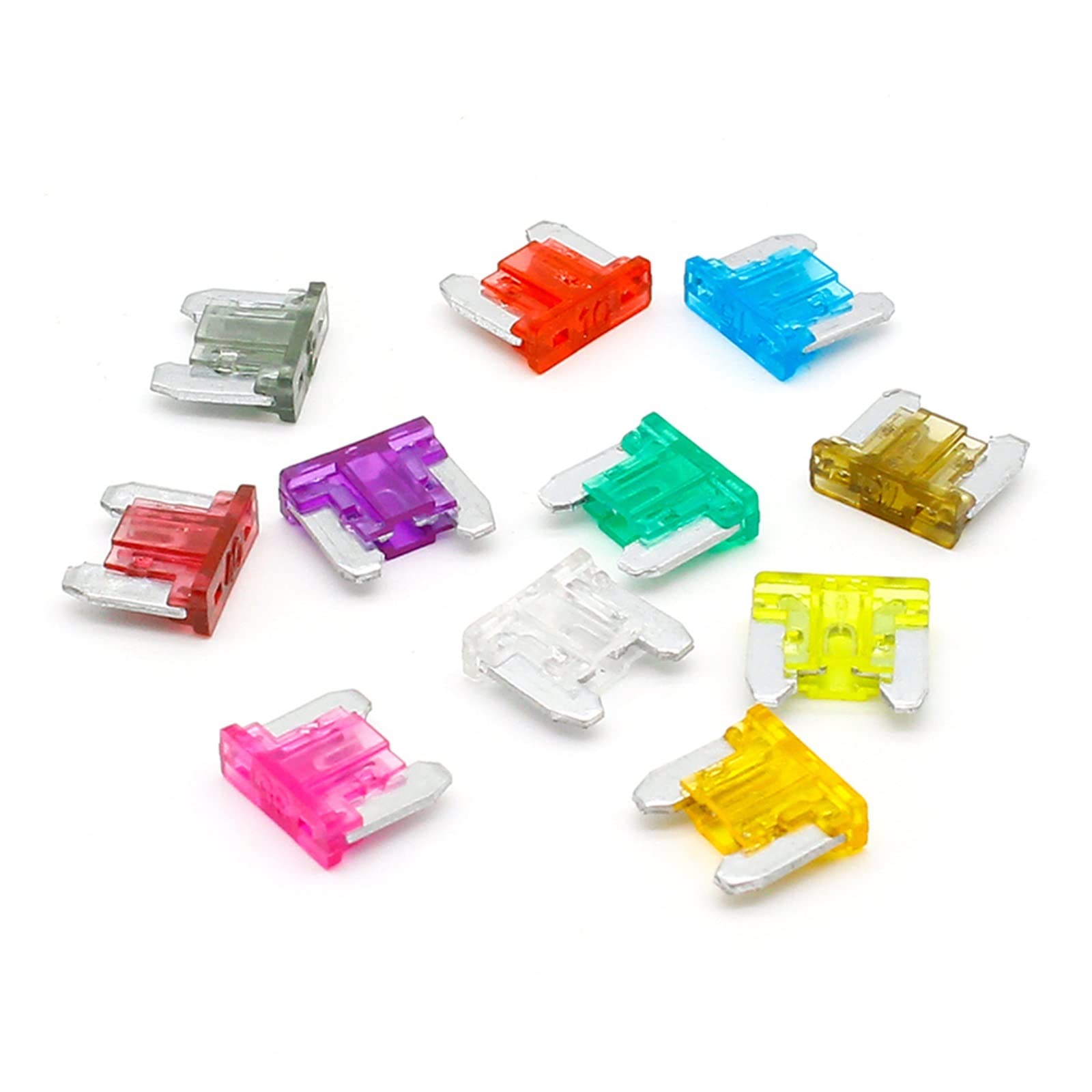 110 pc/sac Low Profile Mini Auto Fusible Kit Bateau Lame Fusible Kit Voiture Fusible kit 2A 3A 5A 7.5A 10A 15A 20A 25A 30A 35A 40A Chacun de 10pc Câblage de protection