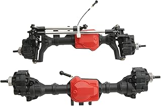RCÂ CarÂ Axles, Rustproof 2Â Pcs 45Â° Steering Angle Front Rear Portal Axle Assembly Sturdy for Traxxas 1/10 RC Crawler Car