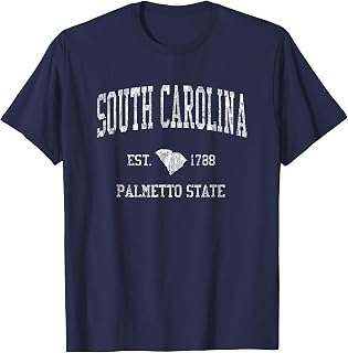 South Carolina T-Shirt Vintage Sports Design SC Tee T-Shirt