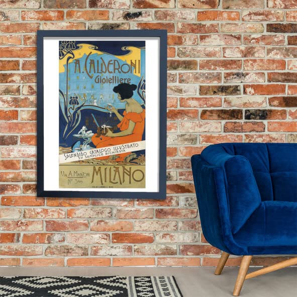 Poster Milan Adolf Hohenstein format extra large affiche encadrée mat d'archivage