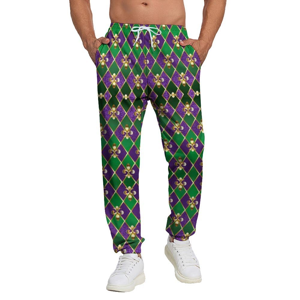 Mzrtyjt Jogger Sweatpants for Men,Retro Jogger Pants Outfit Funny Sports Trousers Casual Workout Pants