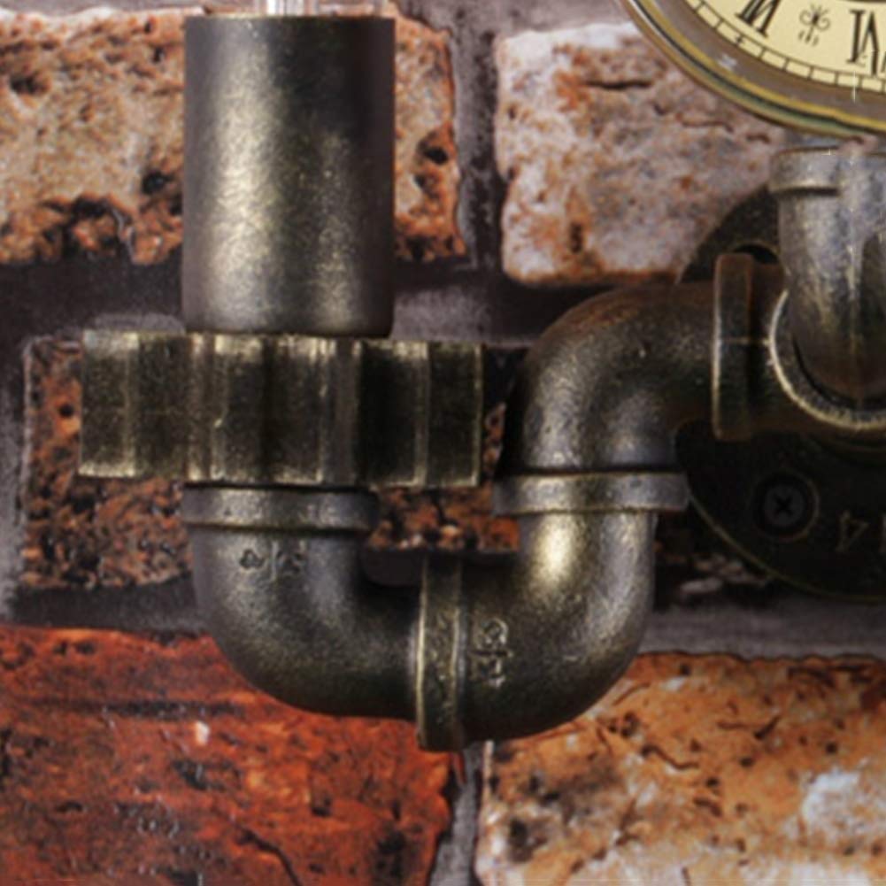 2 Luces Steampunk tubería de Agua lámpara de Pared decoración Interior hogar restaurantes Sala de Estar Cocina Sala de Estudio luz de Pared almacén mesita de Noche Dormitorio Apliques