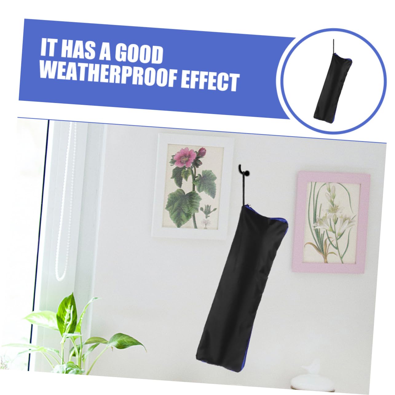 GALPADA Umbrella Sun Waterproof Storage Bag for Stroller Travel Umbrella Cover Bag Strap Long Pouch