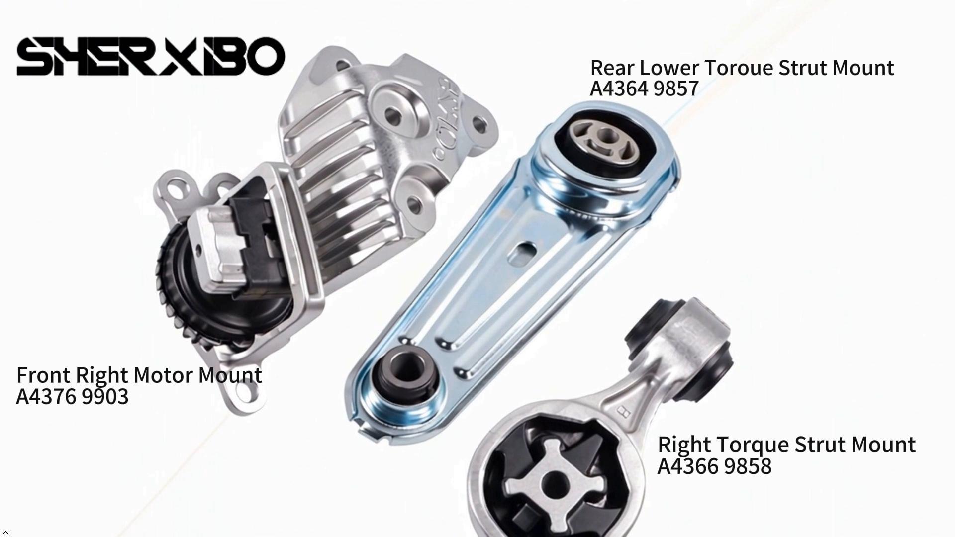 3PCS Engine Motor Mount & Torque Strut Mount Set Compatible with