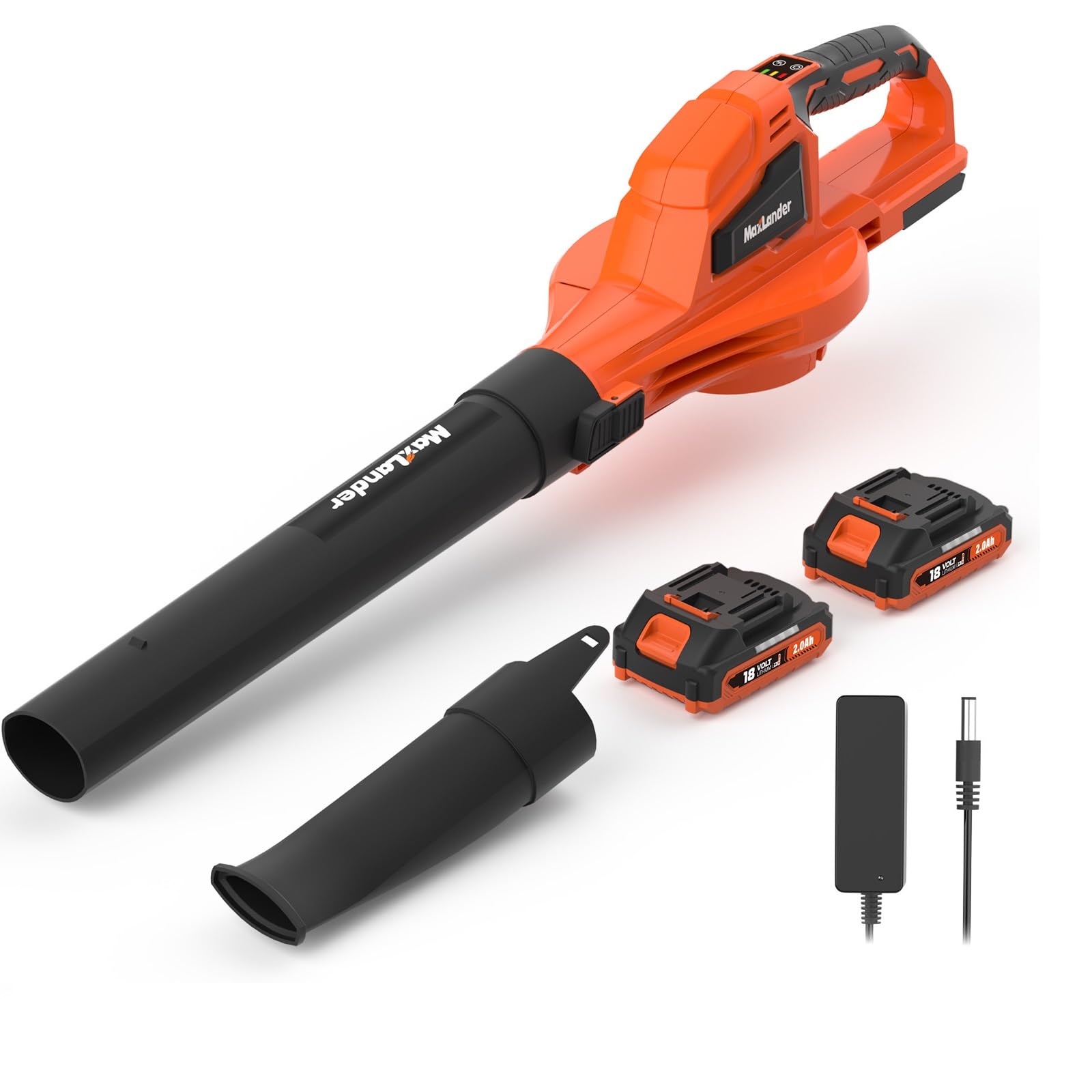 Maxlander Soffiatore a batteria con batteria da 20 V e caricabatterie