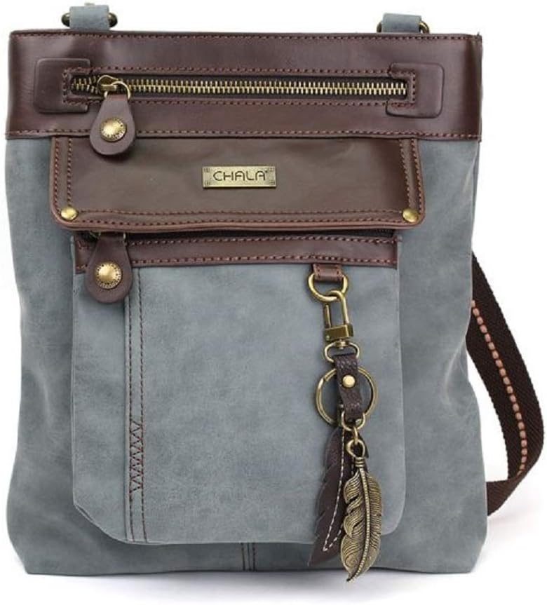 CHALA GEMINI Crossbody Canvas Gift Messenger Bag Indigo