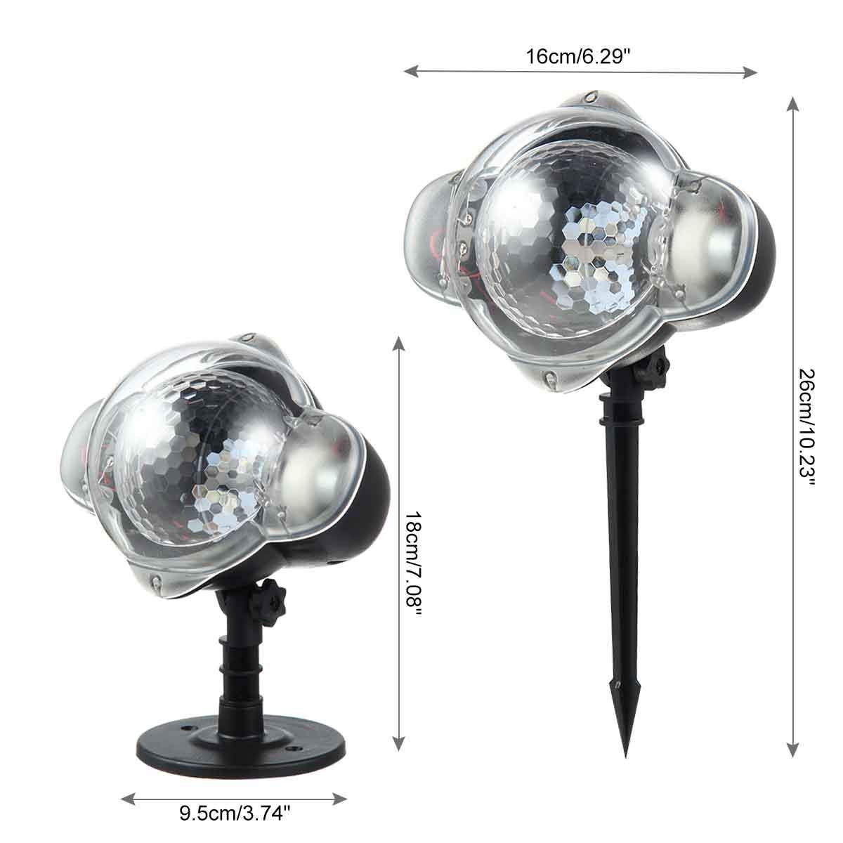 Proyector de luces navideñas, proyector de copos de nieve IP65 a prueba de agua Proyectores con temporizador remoto, proyector LED para exteriores en movimiento para fiestas festivas