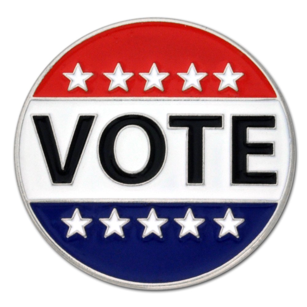 PinMart Patriotic Vote Election Lapel Pin &amp; Button Collection
