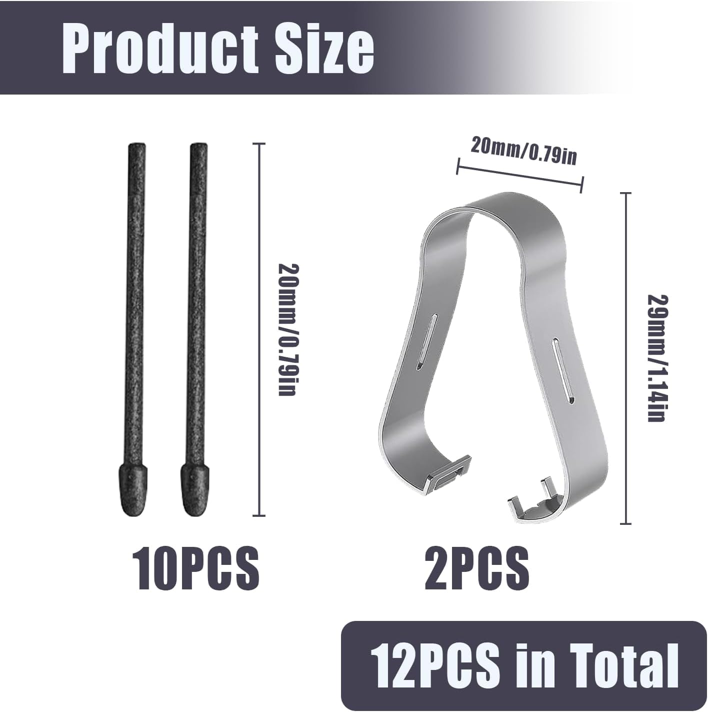 10 sztuk zapasowych końcówek do Boox, Tip, kompatybilne z Boox Max Lumi/Lumi 2, MAX 3/2, Note 5/3/2/Air 2, Nova 3/2/Pro, końcówki do kabli Remarkable 1/2, Note & Nova Series, końcówki do rysowania