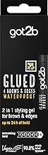 got2b glued for Brows & Edges eyebrow gel, vegan waterproof eyebrow gel, fast drying with no residue or stickiness 16ml