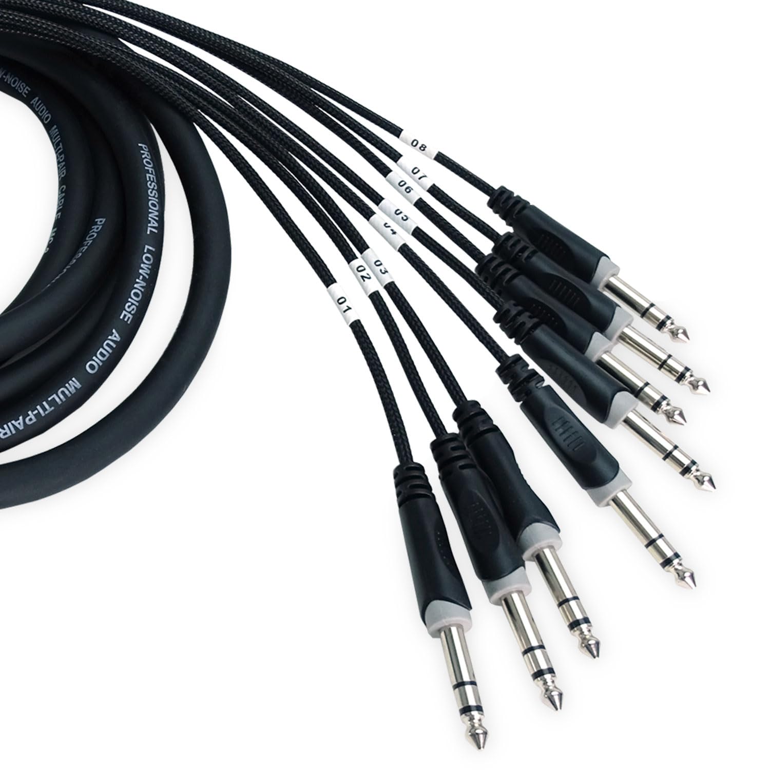 Cavo multicore Snake Sub-D DB-25 a 8 connettori TRS da 6,35 mm, 3 m