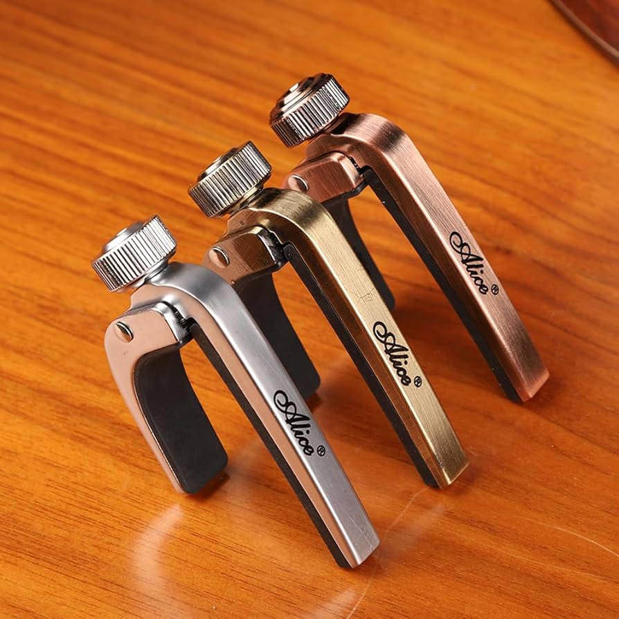 ギターカポタスト Amazon | TANMUS カポタスト 、三イン一亜鉛合金ギター