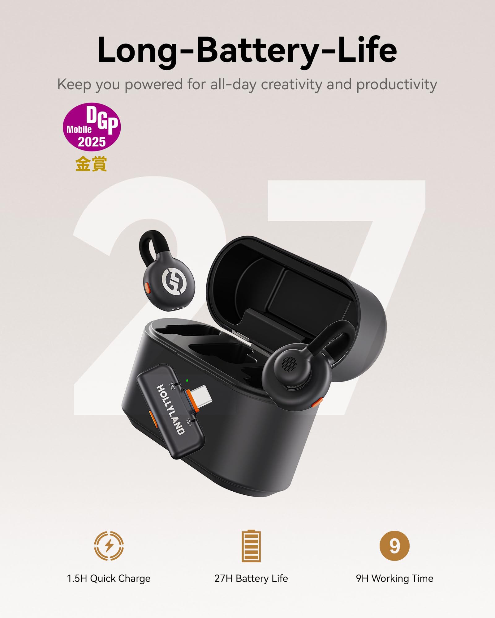 Amazon | Hollyland Lark M2S USB Type-C バージョン 【2025DGP金賞