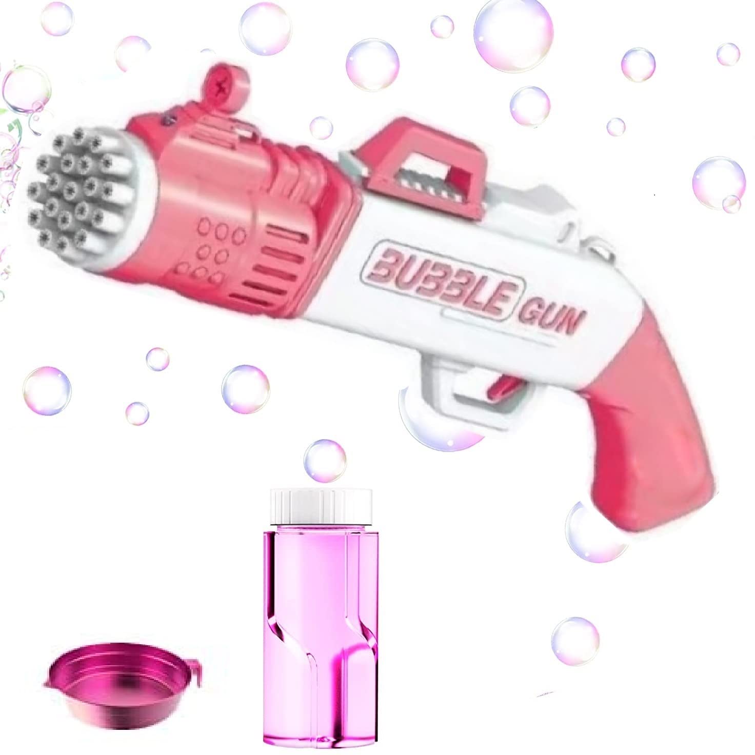 IndusBay® Automatic Bubble Maker Machine Toy Gun 20 Hole 7 inch Bubble Gun Bubble Blaster Toy Bubble Maker Rocket Bubble Maker Machine Party Gun Toy, Pink (B0B8ND4ZRC) Amazon Price History, Amazon Price Tracker