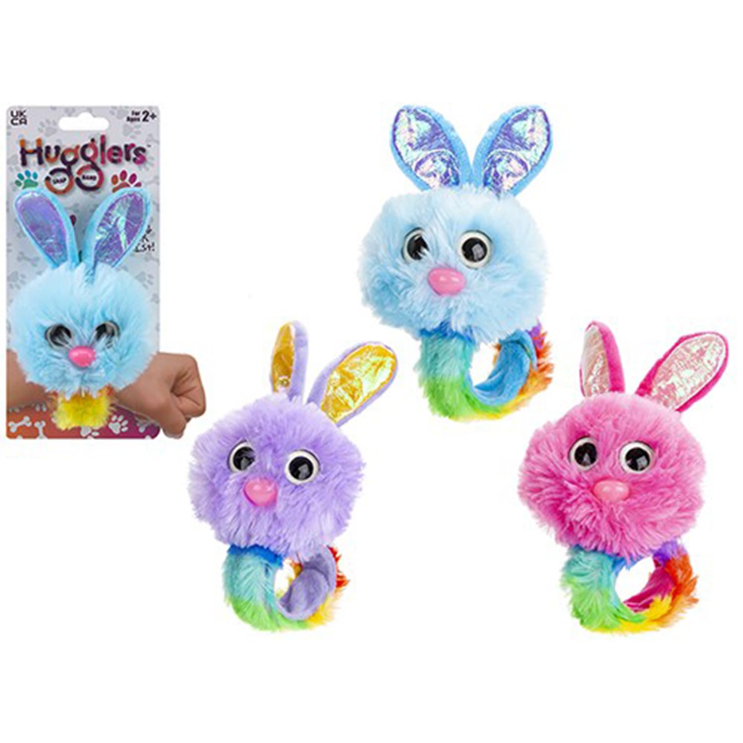 Assorted Color Fluffy Plush Slap Band - 31 cm - Perfect for Birthdays, Baby Showers & Themed Parties (1 Pc.)