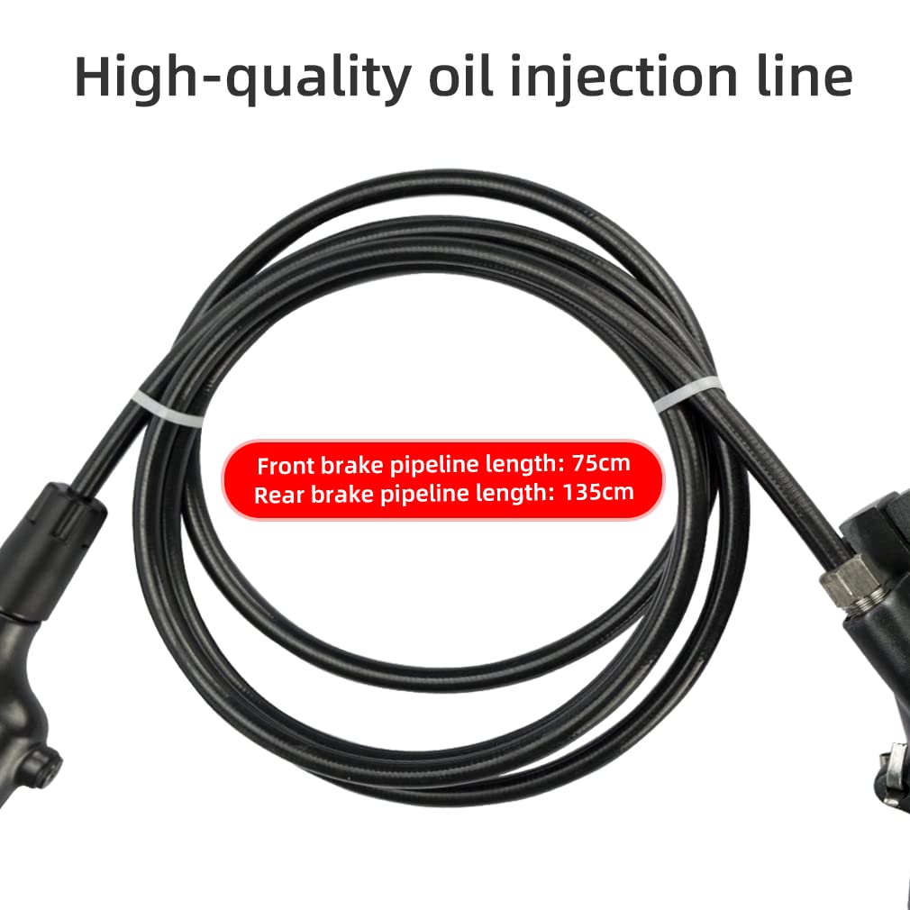 Hydrauliczne hamulce tarczowe MTB Hamulce przednie tylne zacisk hamulcowy 160 mm wirnik hamulec hydrauliczny zestaw hamulcowy tarczowy zestaw z kablem do roweru górskiego szosowego jazda konna rower