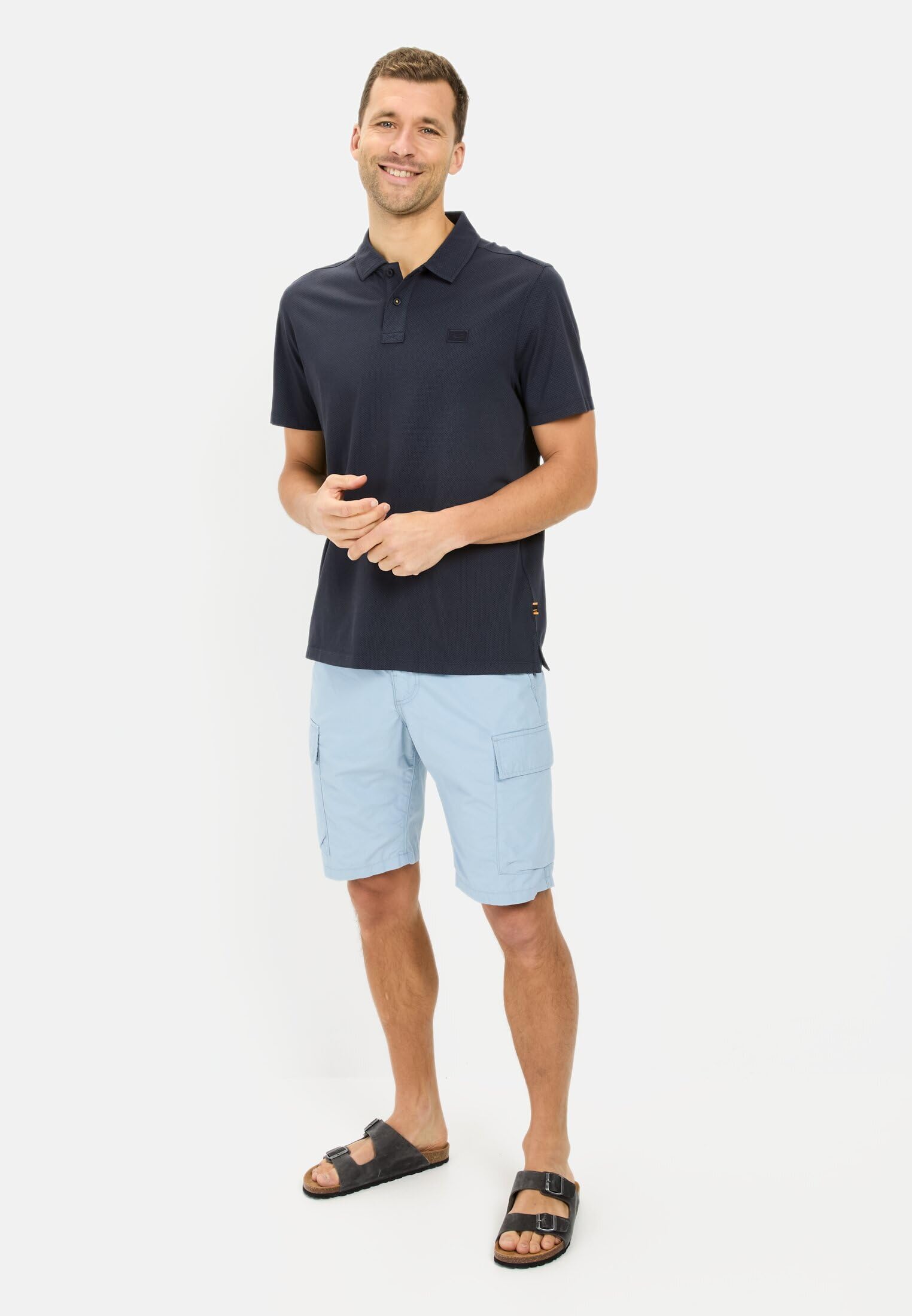 camel active Męska koszulka polo, niebieski, M