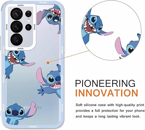 Miniatura 2 de Paquete de 2 bonitas fundas de teléfono de dibujos animados para Samsung Galaxy S22 Ultra 5G de 6.8 pulgadas, fundas de personajes de anime Kawaii