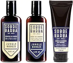 Kit Trio SOBREBARBA Shampoo + Balm + Condicionador de Barba Jungle Boogie