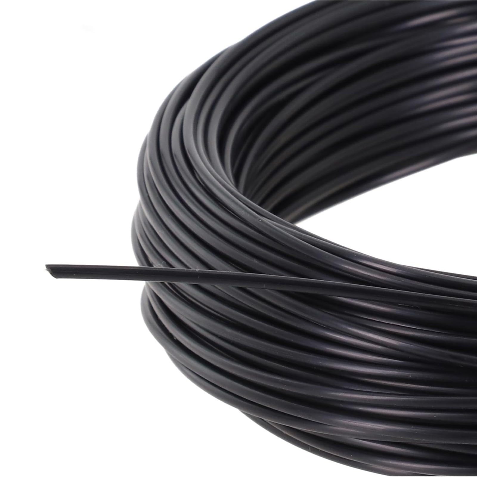 Cuerda de pesca de línea larga de monofilamento, línea de pesca submarina de nailon de 30 m, líder de pesca de barco de alta resistencia para pesca de pesca en aguas profundas, negro, 1.6 mm