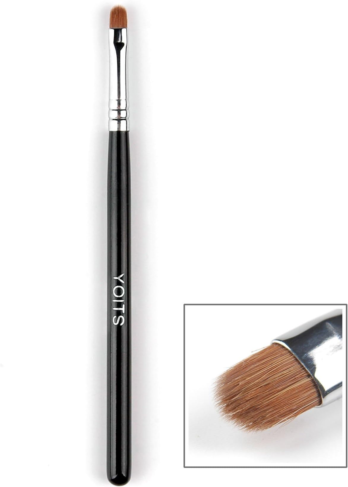 Flat Round Crease Blending Brush with Weasel Hair, Also be used as eyeliner brush - K246