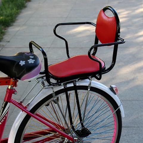 Kid's Bike seat Rear Child Carrier Bike Chair for Bicycle Kids seat for Children, Toddlers, and Kids Rear Mount Bike seat, Rear Frame Mounted Baby Bike Seats Kids Safety Cover
