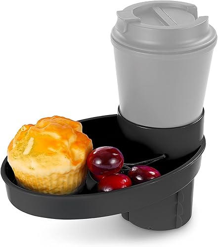 Miniatura 1 de Bandeja para asiento de automóvil expande fácilmente la bandeja para aperitivos en taza de 360 y bandeja de viaje para asiento de automóvil,