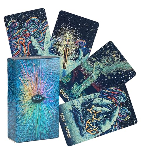 Jeu de Tarot Rider Waite Classique – 78 Cartes Divinatoires – pour Débutants ou Passionnés – Tarot pour Voyance, Pratique Ésotérique, Développement Personnel, Cadeau
