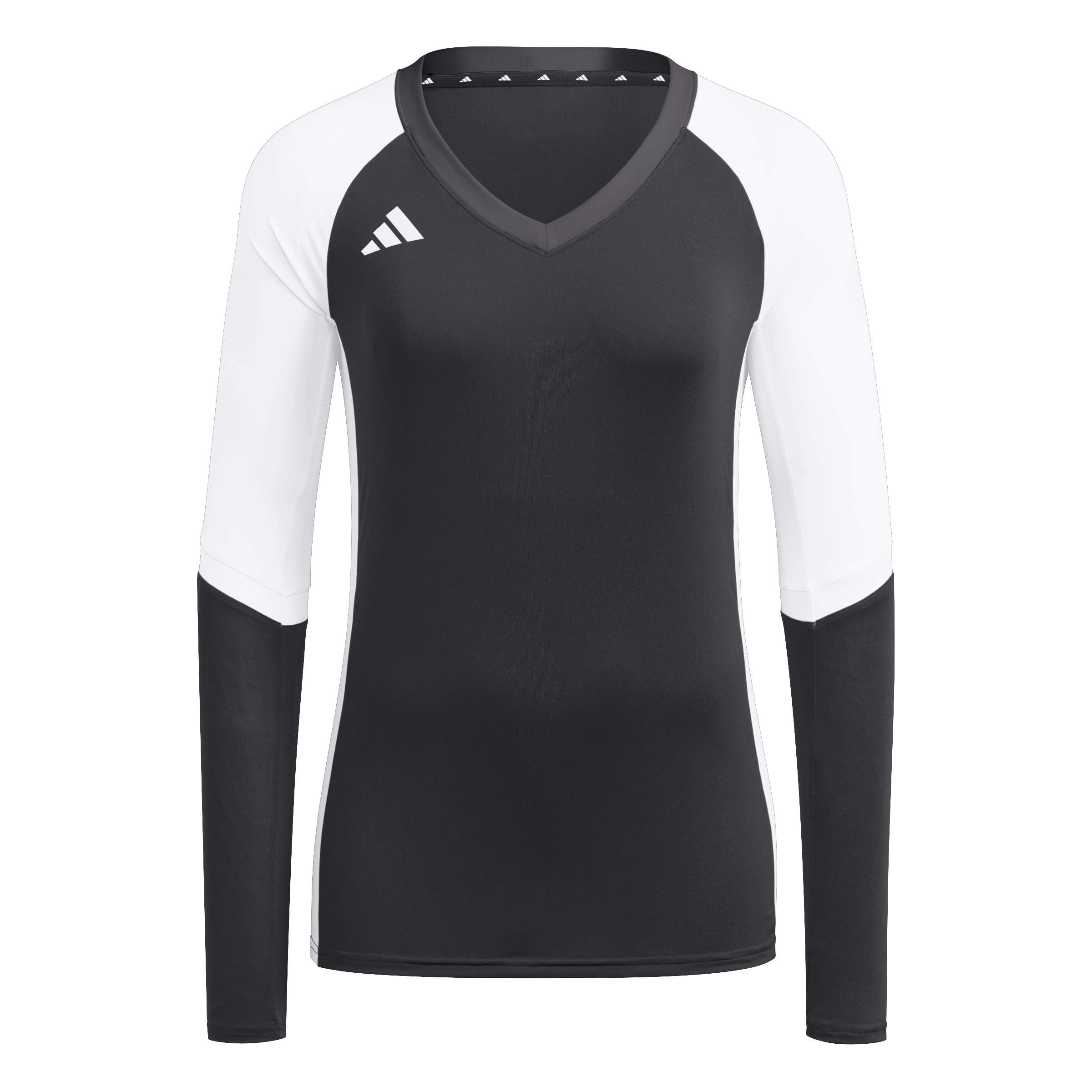 adidas Kobiety Volleyball Quickset Long Sleeve Jersey Shirt, Black, S Tall