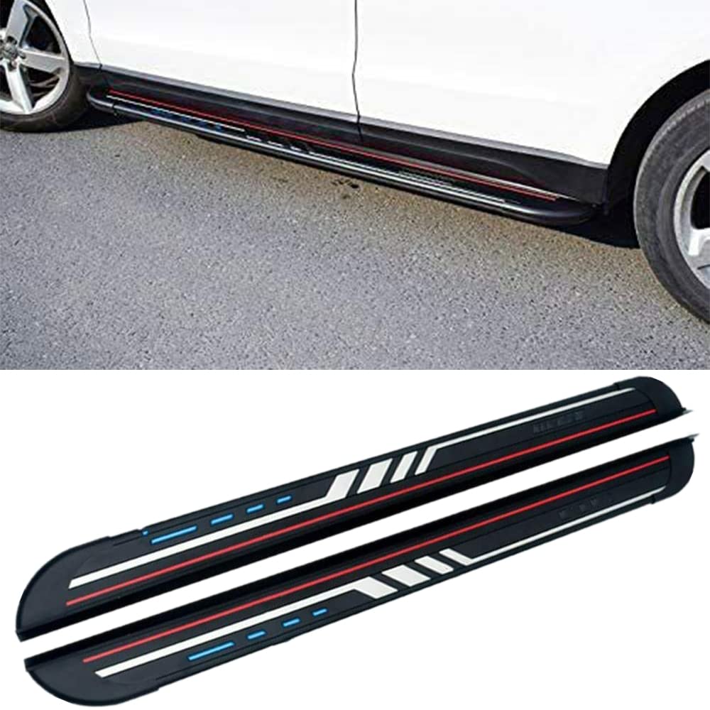 2 Pieces Side Step Fits for Hyundai Tucson 2015-2020 Fixed Running Board Side Tube Nerf Bar Platform