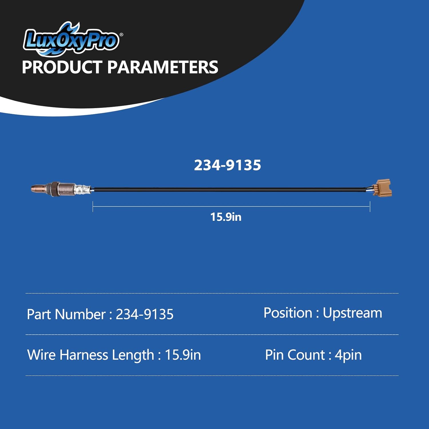 Oxygen O2 Sensor Upstream for Nissan 370Z Altima Armada Frontier Maxima Murano NV1500 NV2500 Pathfinder Quest Sentra Titan Xterra 2011-2015, for Infiniti EX35 G37 Q60 QX50 2011-2014, Replace 234-9135