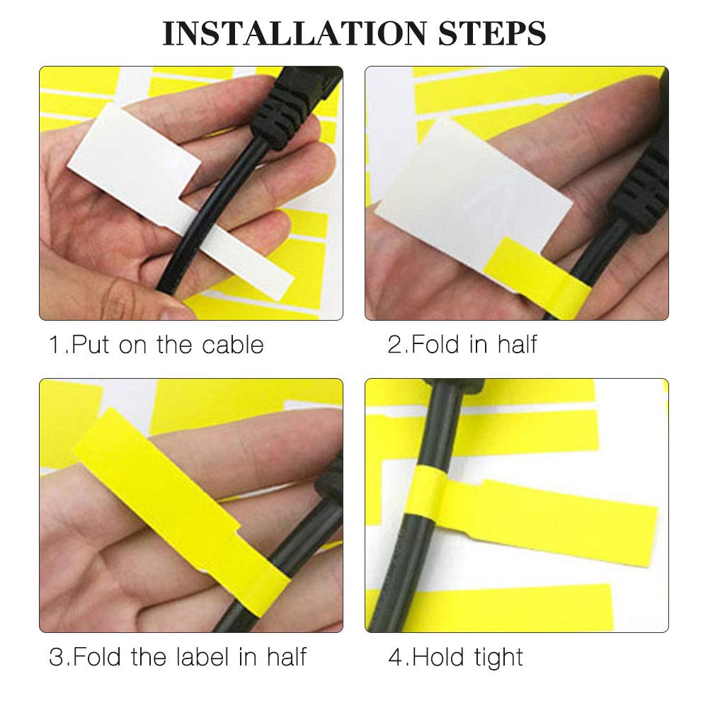 Buy IWILCS 600 PCS SelfAdhesive Cable Labels, Waterproof Wire Label