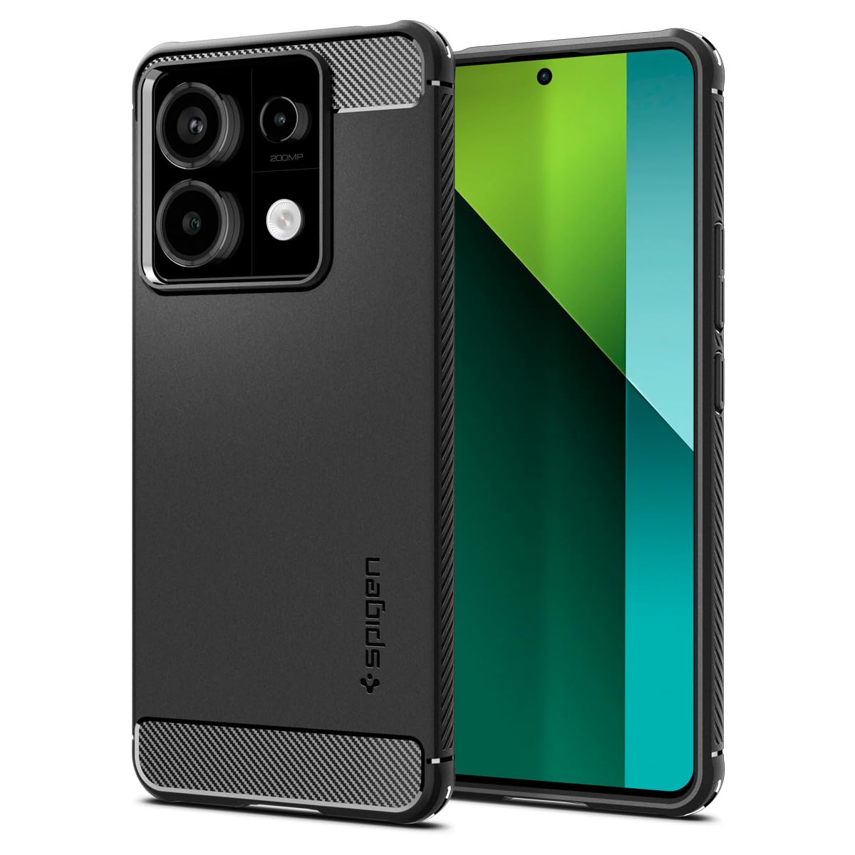 Spigen Rugged Armor Back Cover Case Compatible with Redmi Note 13 Pro 5G / Poco X6 5G (TPU | Matte Black) (B0CLT84DMC) Amazon Price History, Amazon Price Tracker